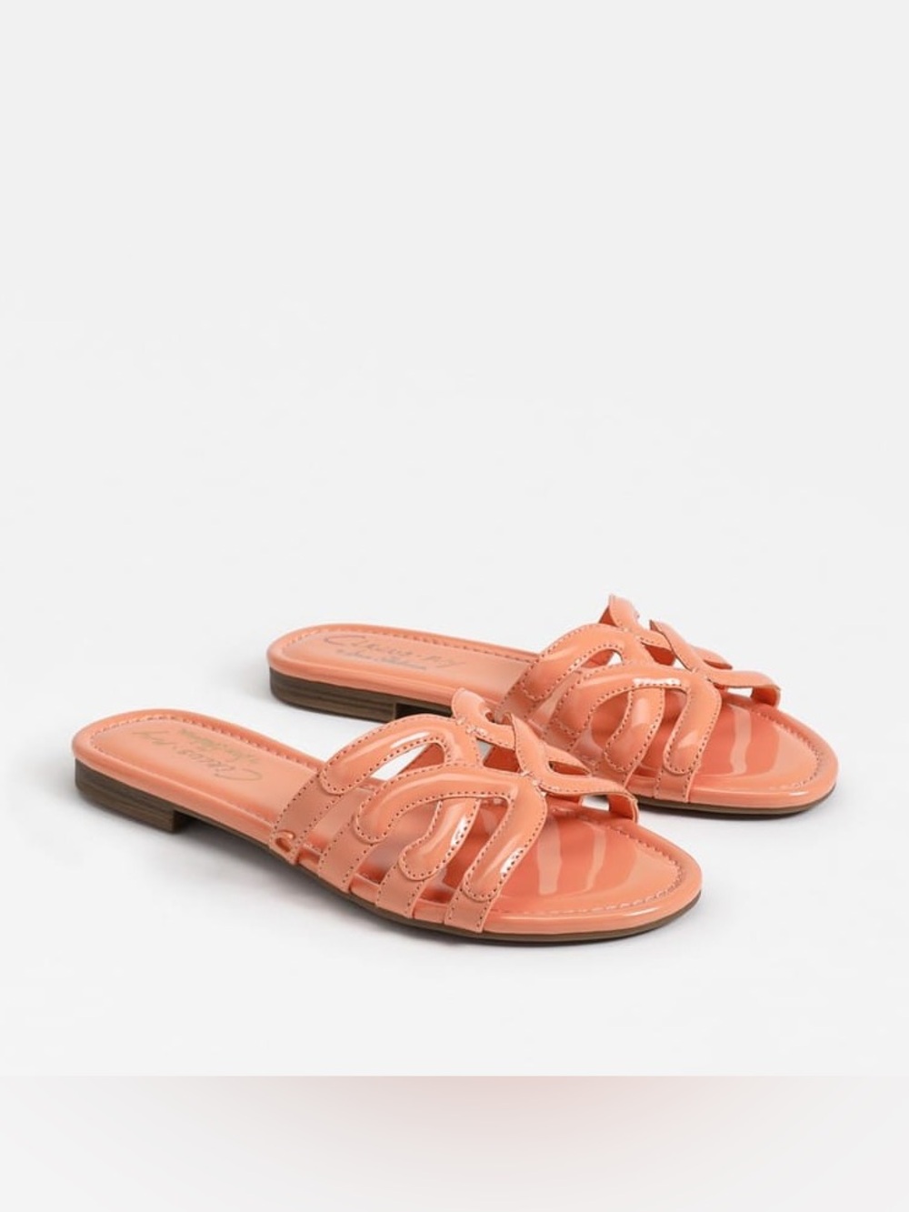 Circus by Sam Edelman Coral Patent Cutout Slide Sandals